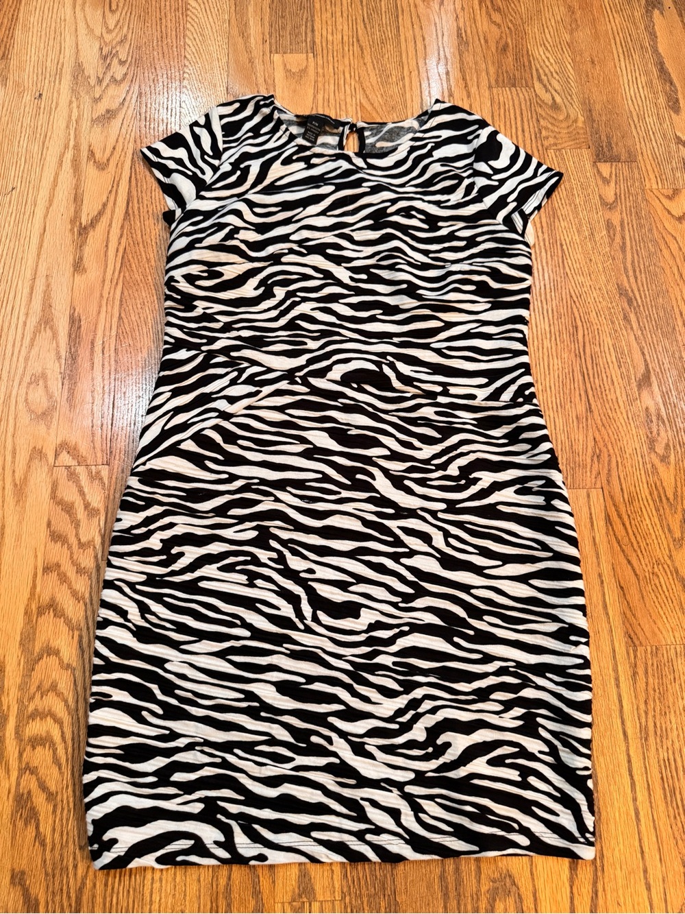 INC International Concepts Black & White Zebra Bodycon Mini Dress NWOT
